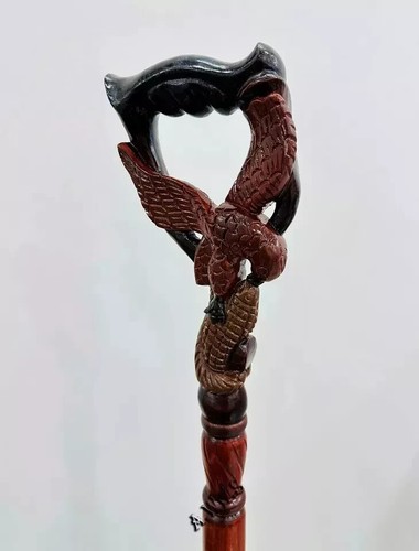 Hand craved ram - , handle