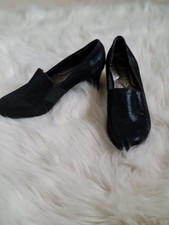 Pavers Piccadilly Black Patent Leather Court Shoes, Size 5