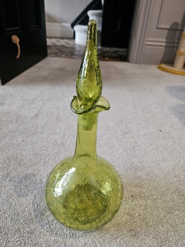Vintage blenko crackle - vintage, glass