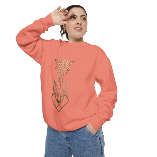 Fox line art sweatshirt - ,
