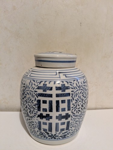 Vintage chinese blue white - chinese,