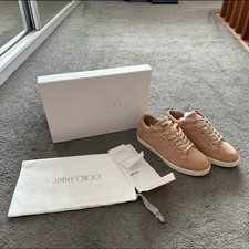 Jimmy Choo Miami Women's Trainers - Powder Pink Nude Suede 