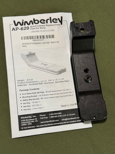 Wimberley 620 lens - ap-620, foot