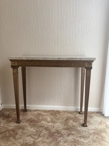 Marble top console table - marble,