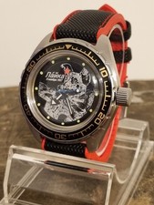 Vostok Amphibia Laika Russian automatic 20ATM dive watch, custom built. 