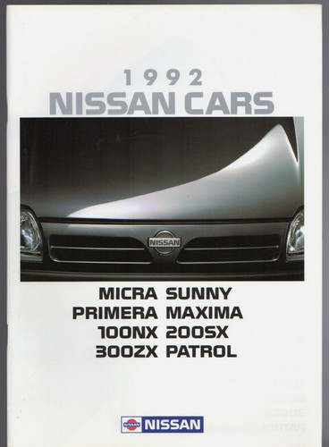Nissan range 1992 sales - nissan,