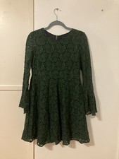 ZARA Emerald Green Lace Long
