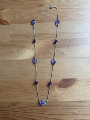 Sterling silver necklace with - sterling,