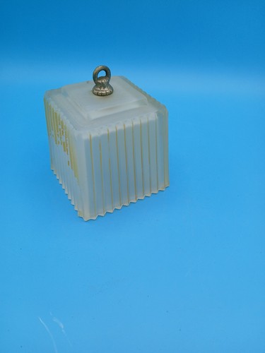Vintage ribbed frosted - frosted, glass