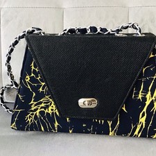 Beautiful Blue-yellow Handbag