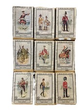 Old Vintage Match Box Labels - British Military Uniforms 1979 , EMPTY