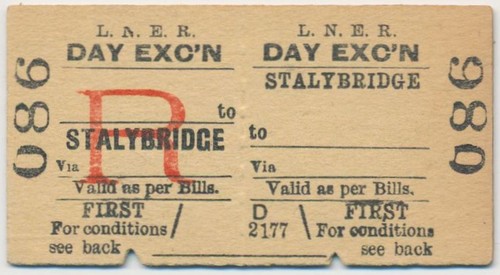 Railway ticket lner - railway,