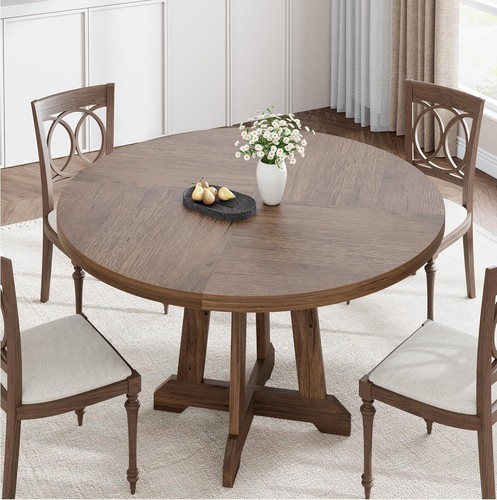 Round dining table - round,