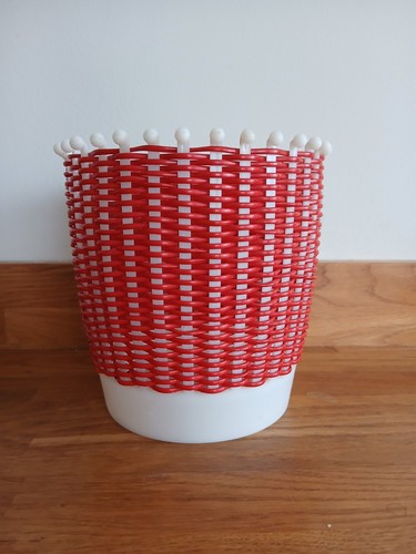 Vintage 1960 red plant - 1960's, pot
