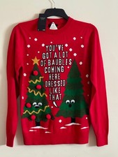 NEXT Christmas Jumper Funny