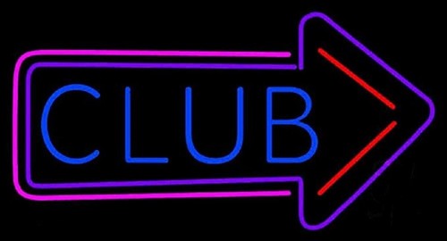 Club arrow right neon - right,