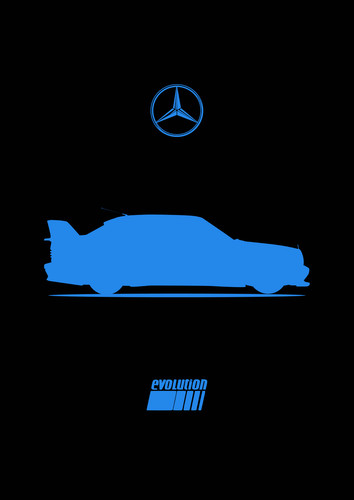 Poster mercedes benz - poster, 190e