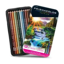 Prismacolor Premier Thick Core Coloured Pencil Set, 12-Colours, Landscape