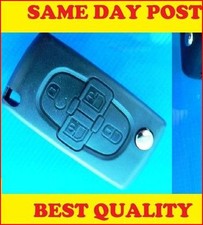 FOR PEUGEOT 1007 4 Button Remote FLIP KEY FOB CASE Without groove blade Repair 