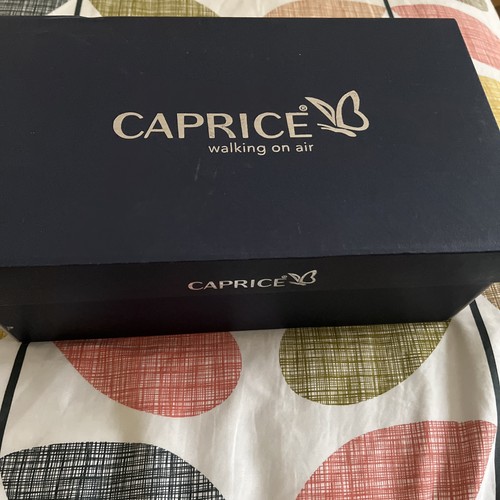 Caprice black leather slip - caprice,