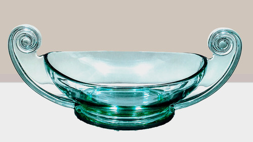 Fostoria scroll glass bowl - fostoria,