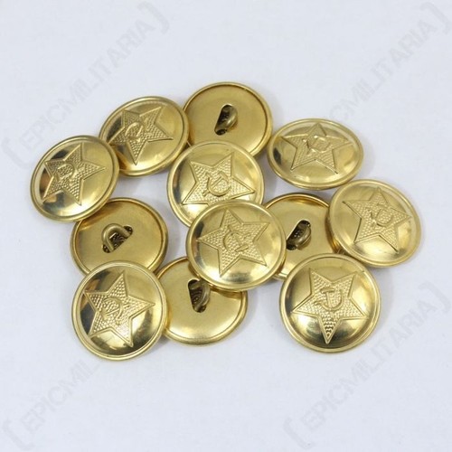 Ww2 russian red army buttons - ww2,
