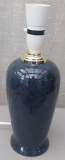 Vintage Table Lamp Dark Blue Ceramis Table Bedside Lamp Light