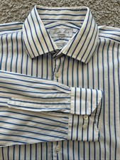 Austin Reed Signature Luxury Fabric Shirt Smart Formal Long Sleeve Men Size 16R