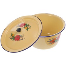 Enamel Lidded Bowl Vintage