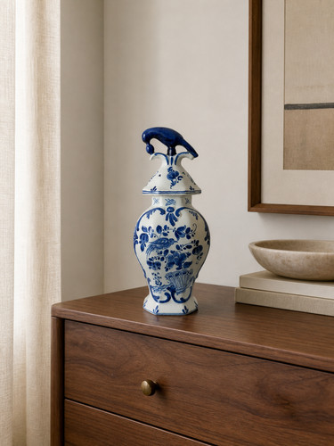 Lidded urn delfa royal - urn,, gouda