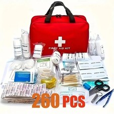 260Pcs First Aid Kit, First
