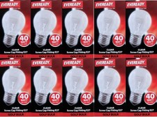 10 x Eveready 40W ES E27 Clear