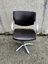 Salon Chairs x 2 Dark Brown In