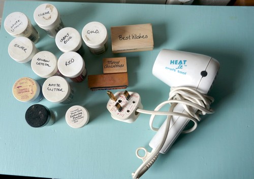 Embossing powders wooden - embossing,