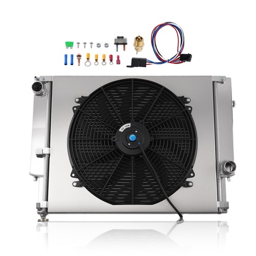 Aluminum radiator shroud - aluminum, fan