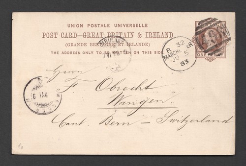 Postal stationery - qv, 1/2d