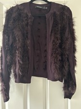 Mint Velvet Burgundy Feather