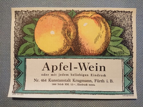 Vintage label wine - wine, cider