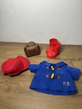 Paddington Bear Teddy Replacement Clothing, Boots & Bag.