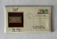 USA Gold Replica Stamp 1st Day Covers FDC 1981 DESERT PLANTS BEAVERTAIL CACTUS