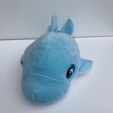 IMC Soft Toys Blu The Baby Dolphin Toy Cuddly Baby Dolphin Pet Interactive 50 cm