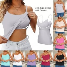 Women Built in Bra Padded Cami