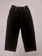 Vintage Velvet Black Trousers