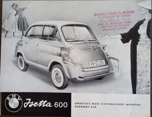 Bmw isetta 600 original usa - isetta,