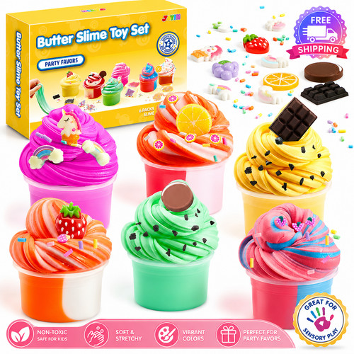 Fluffy butter slime - butter,