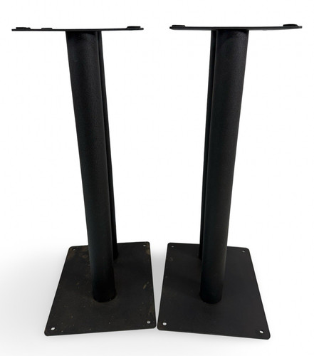 Pair black metal speaker - black,