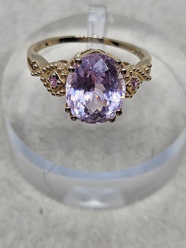9kt gold kolum - kunzite, &