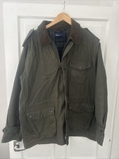 Fred Perry Jacket Mens large Green Harrington Bomber Coat Country Preppy Casual