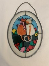 Vintage Hand Painted Stained