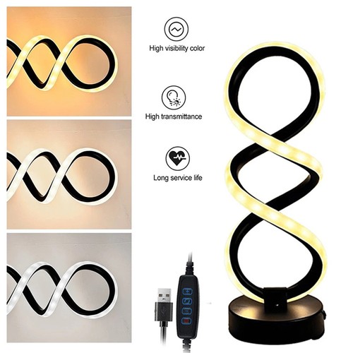 Spiral led table - spiral, bedside